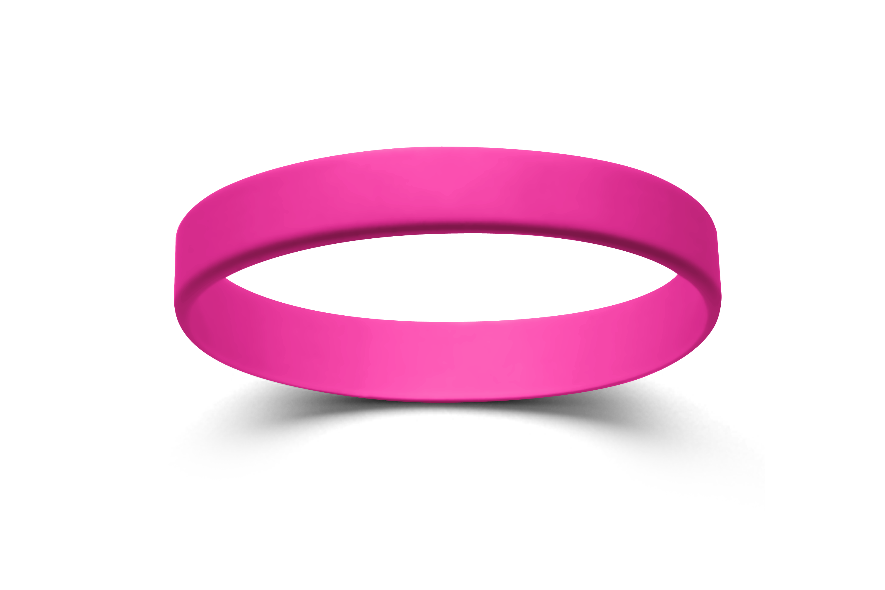 Neon Pink SIlicone Wristband