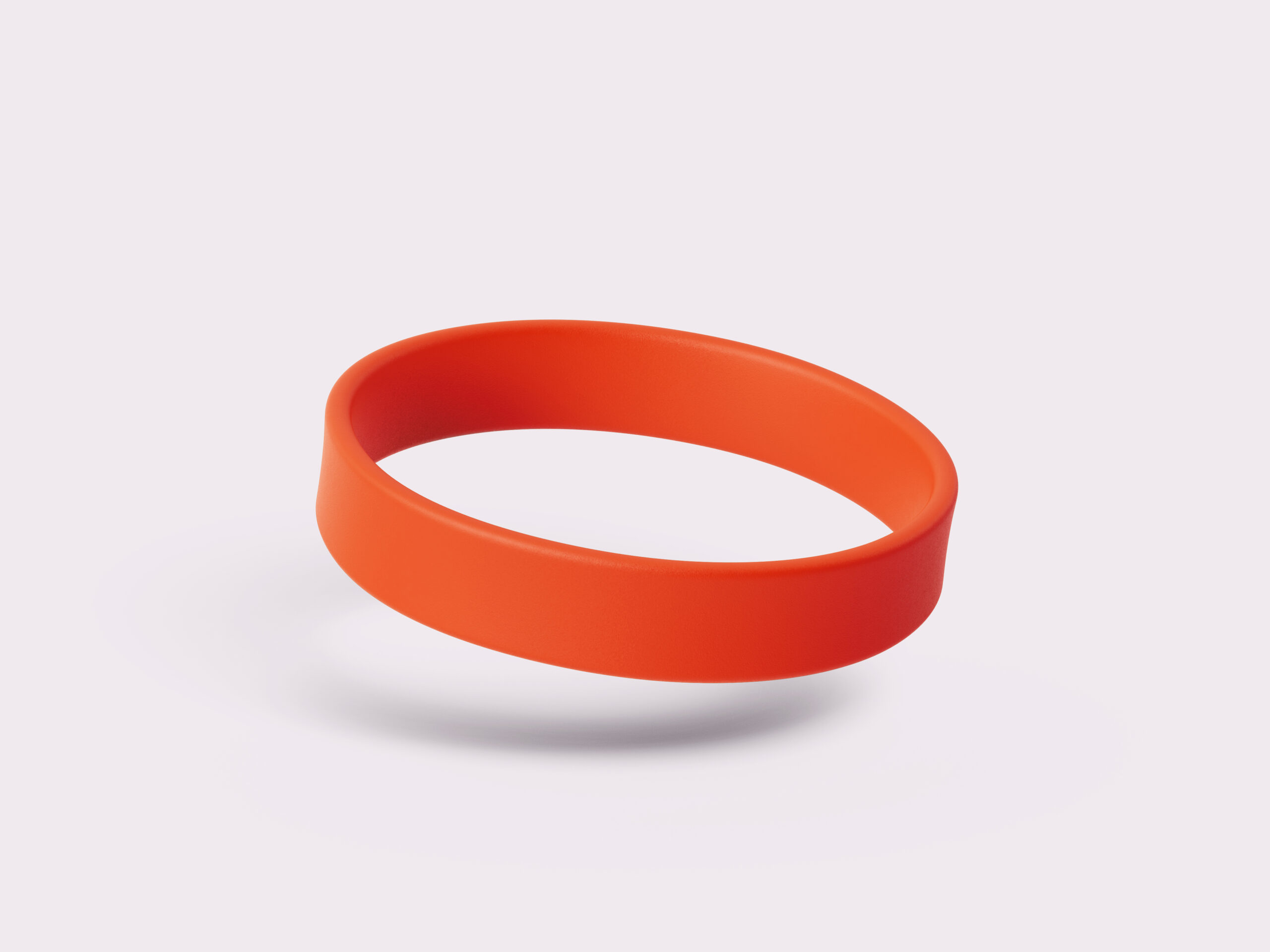 Neon Orange Silicone Wristbands