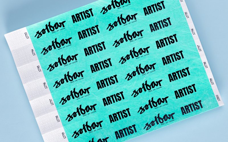 The Wristband Co. - Aqua Custom Printed 25mm Tyvek Wristbands